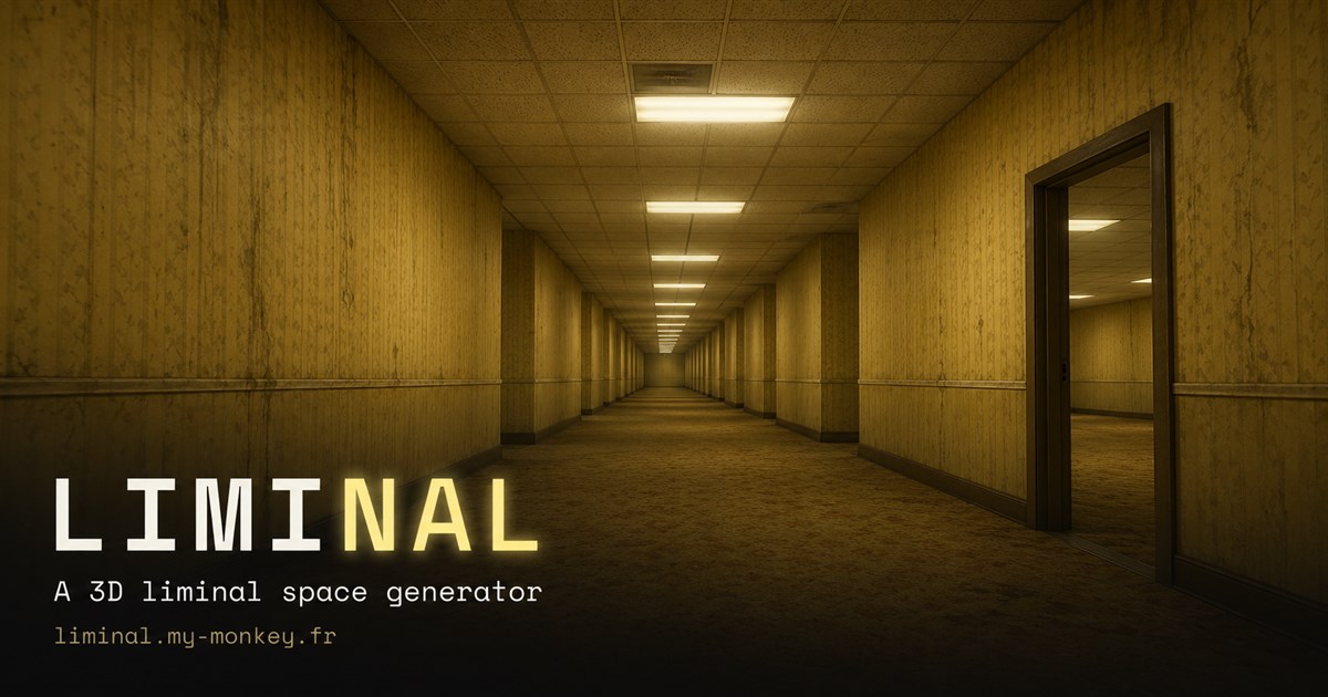 Liminal — a 3D liminal space generator